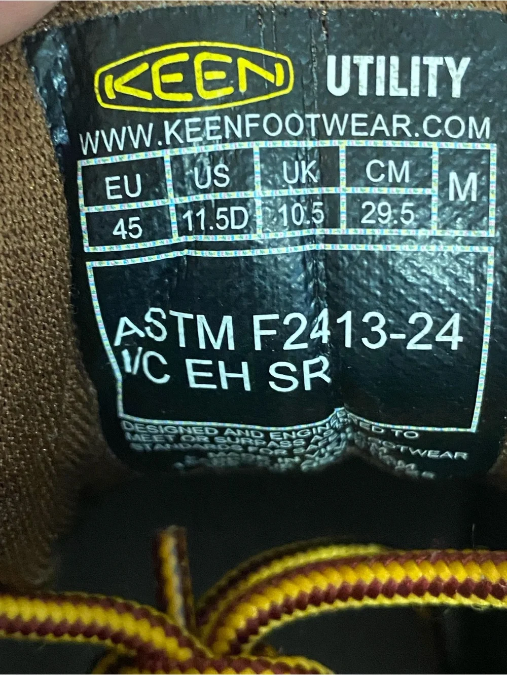 KEEN Utility Gibson Waterproof Work Boots (Carbon Toe) Size 11.5 D